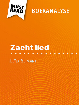 cover image of Zacht lied van Leïla Slimani (Boekanalyse)